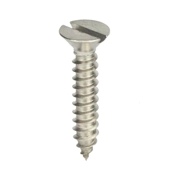 Parafuso auto-atarraxante fenda escareado inox a2 (304)
