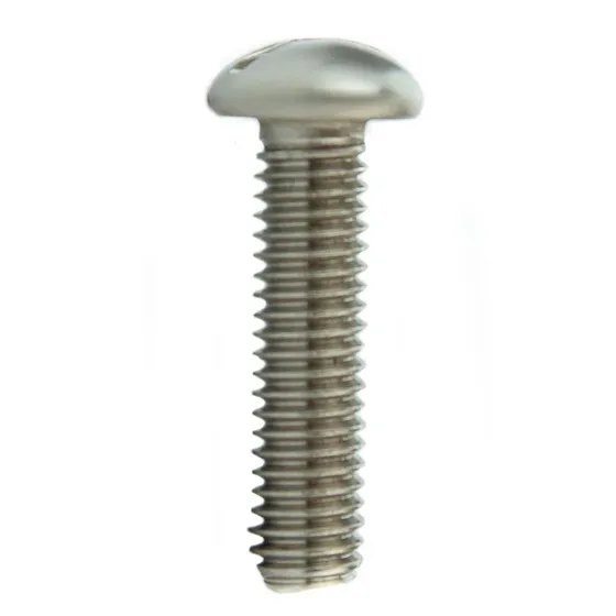 Parafuso de fenda redondo inox a2 (304)