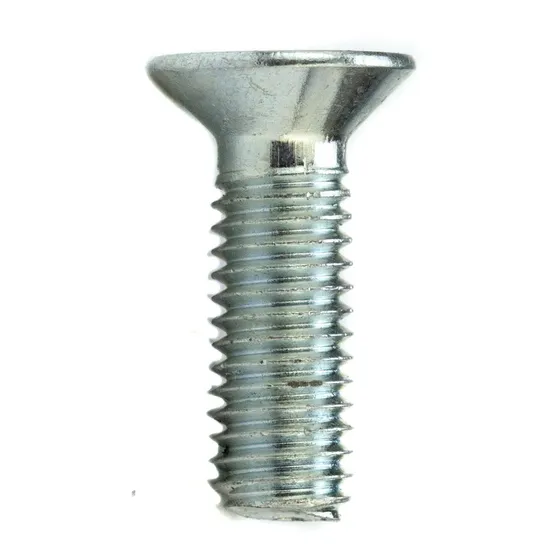 Parafuso philips escareado zincado branco